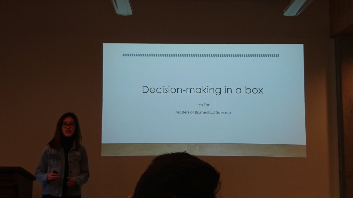 Jessica Tan talks about goal directed decision making. If we're choosing between two outcomes of equal value, how do we make a decision? #UniMelbscicomm