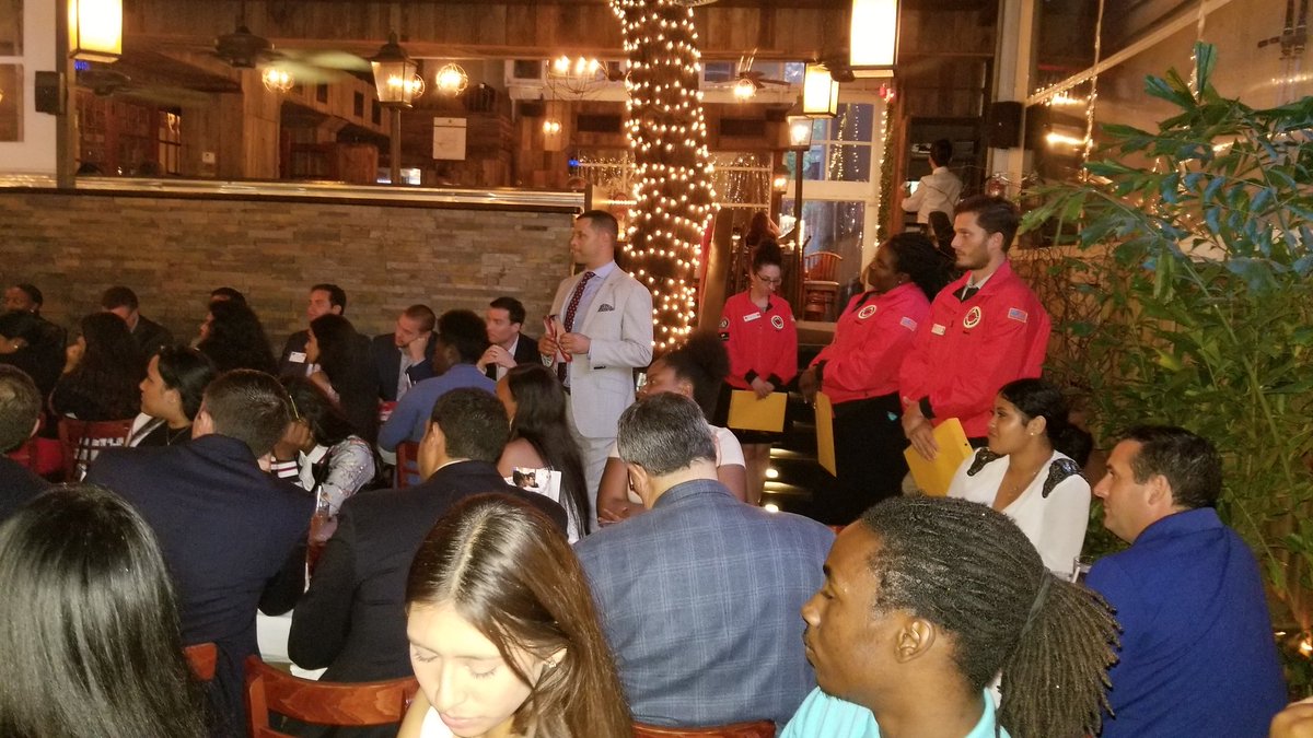 At the city year "breaking bread in Brickell" event. Excellent turnout,  brilliant young people. Our future is bright.