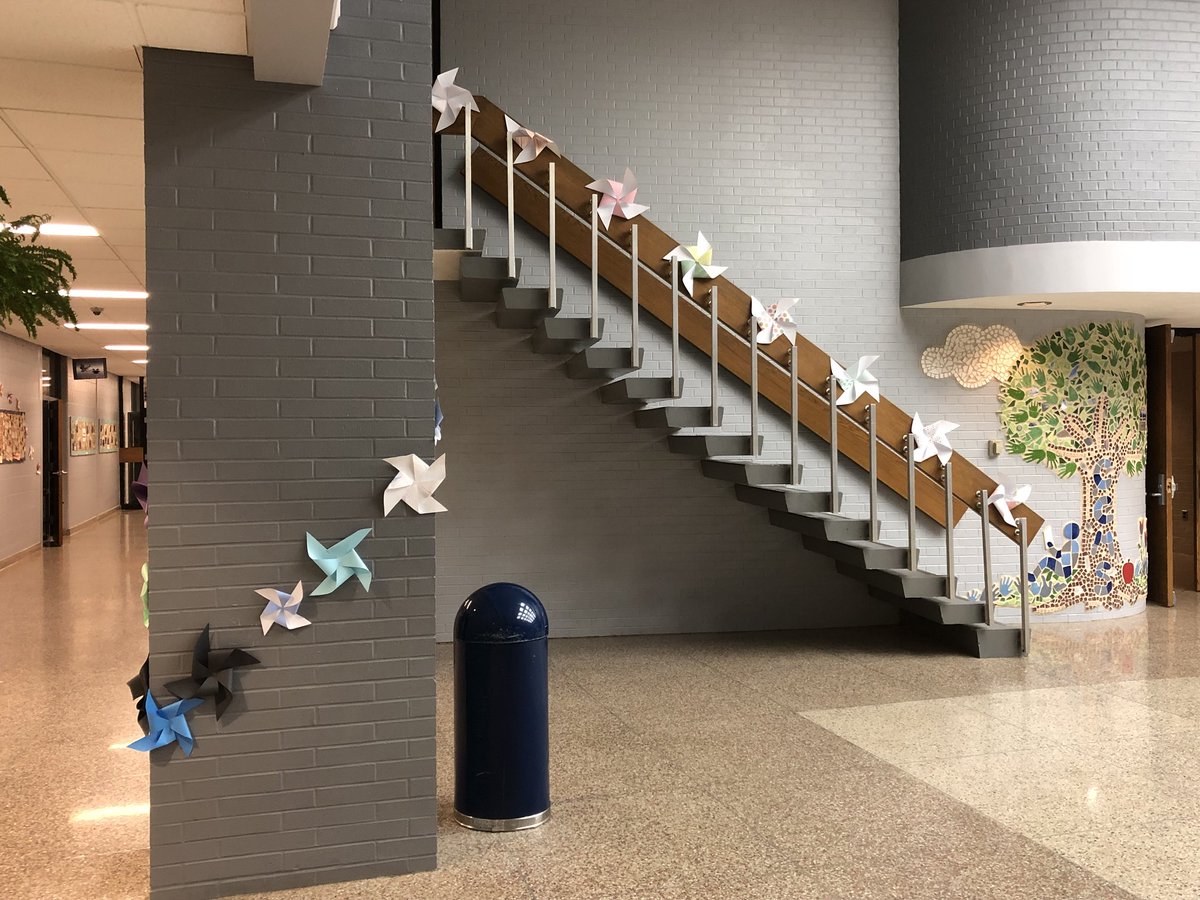 DrRackleyCLSD's tweet photo. Tomorrow, we remember one of our #Falcons who lost her fight. Our school is decorated in pinwheels to honor her memory...She inspires us to love life and enjoy the little things! #FalconsCARE #FalconPride #FalconFamily https://t.co/08rD4epgmM