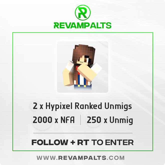 RevampAlts's tweet image. GIVEAWAY!
25x people will get 10 UNMIGRATEDS!
20x People will get 100 NFAs!