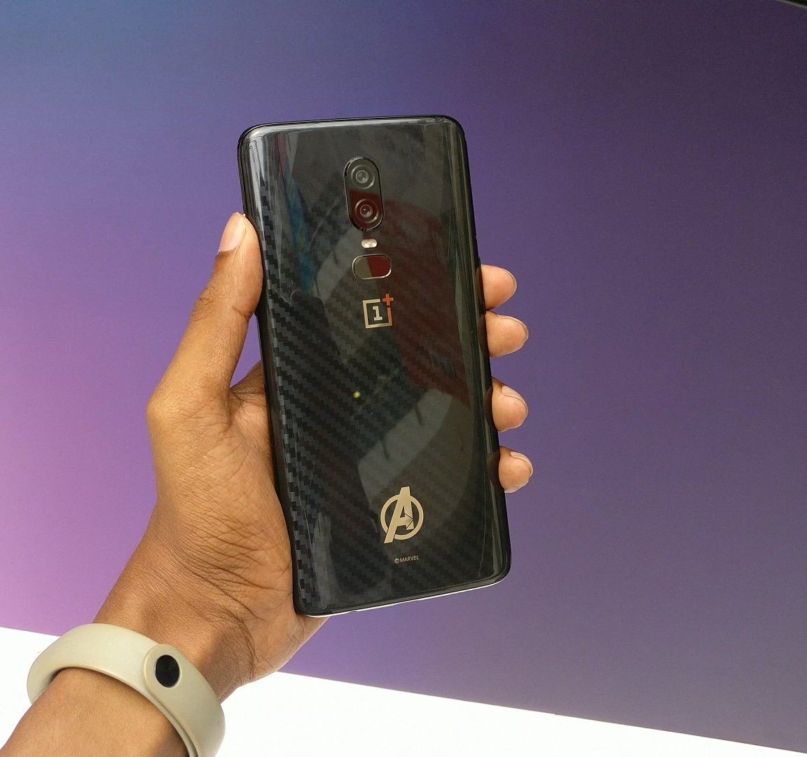 VRGTech's tweet photo. The OnePlus 6 Avengers Edition!
For those Marvel fans out there 😍🔥
Follow me for the full review!

#OnePlus6 #OnePlusPopUp #TheSpeedYouNeed #OnePlus6Launch #AvengersEdition #Avengers #Marvel https://t.co/3dpiurnYJk