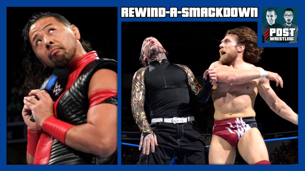POSTwrestling's tweet image. REWIND-A-#SDLive w/ @iamjohnpollock @wai0937:
- Daniel Bryan vs. Jeff Hardy
- Shinsuke reveals stipulation
- John's #BOTSJ catch-up
- Jericho-Naito selfie promo
- Table For 3 reviews

postwrestling.com/2018/05/23/rew…