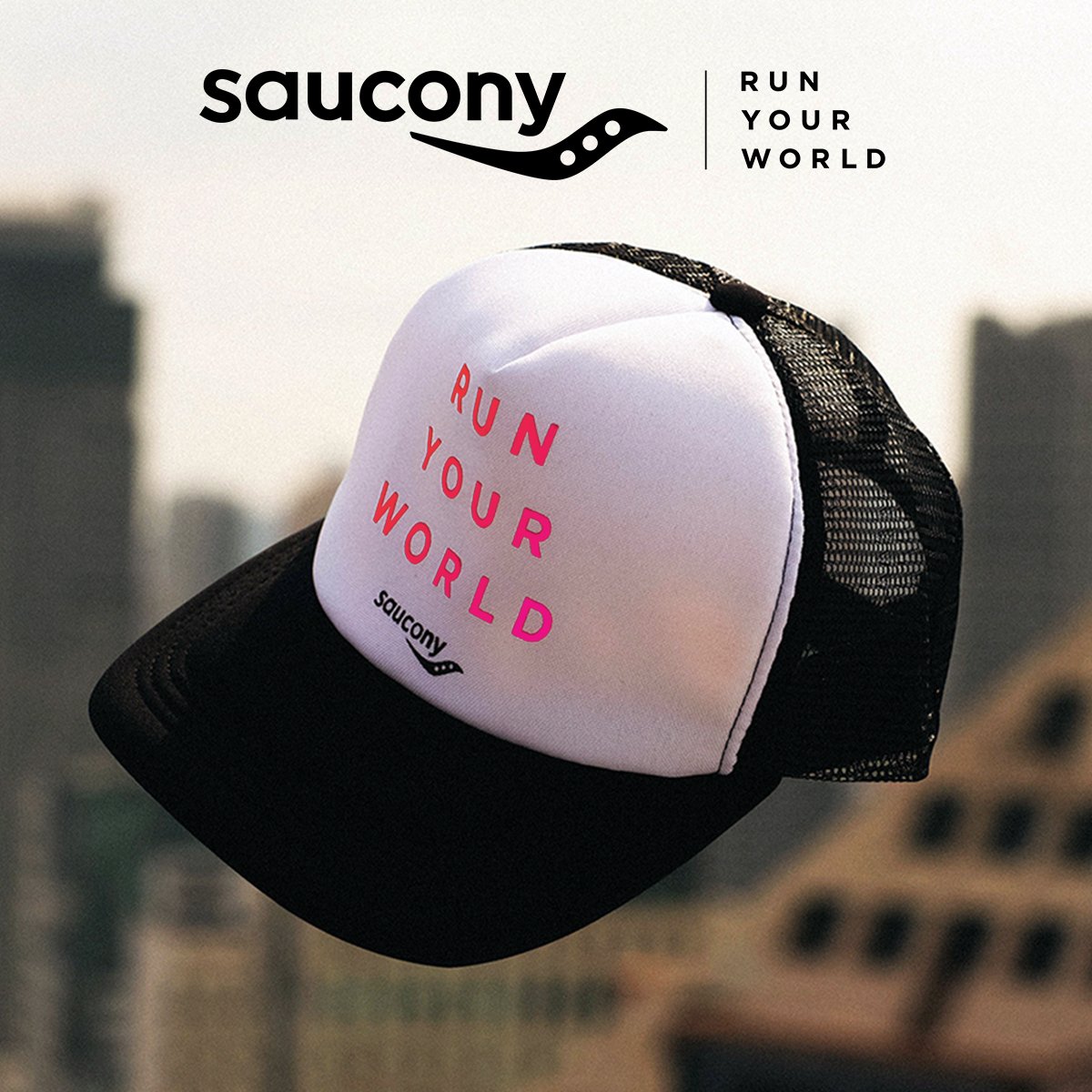 saucony trucker hat