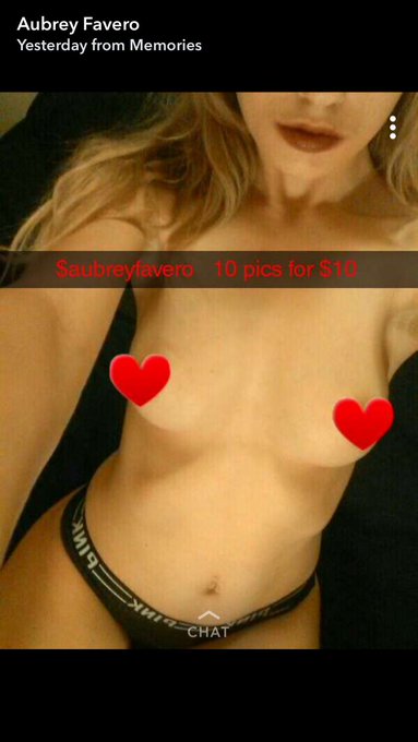 1 pic. Everyone please check out Aubrey Favero's Snapchat ?WoW !! ? ---so hott  -- @daniels_tyler13 @XJesseXPratherX