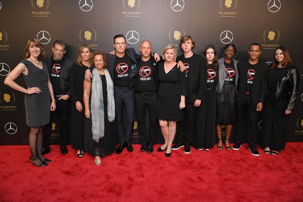 "We dedicate this award to all victims of #gunviolence &amp; the change they deserve." - via <a href="/PeabodyAwards/">Peabody Awards</a> w/ <a href="/MariaCuomoCole/">Maria Cuomo Cole 🟧</a> @mr_kennethcole <a href="/fileisler/">Fil Eisler</a> <a href="/zionkelly18/">Zion Kelly</a> #ParklandStrong