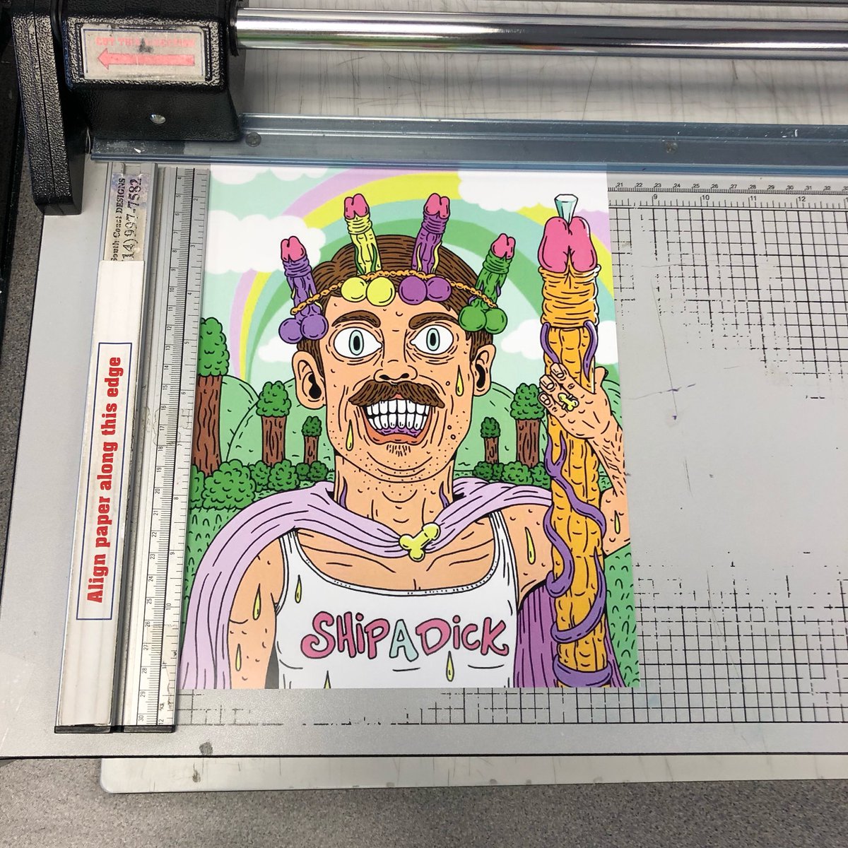 ShipaDick's tweet photo. We’re giving away three of these @joeymsouza prints along with our intern. Tag 3 friends to win.
#intern #shipadick #joeymsouza #dickking #schlongart #schlongprince #dickcrown #pp #lowbrow #lowbrowart #wiener #dong #dongcheadle #jerk #goddamnit #beastmode #giveaway #free #prints https://t.co/vx3HocQRKX