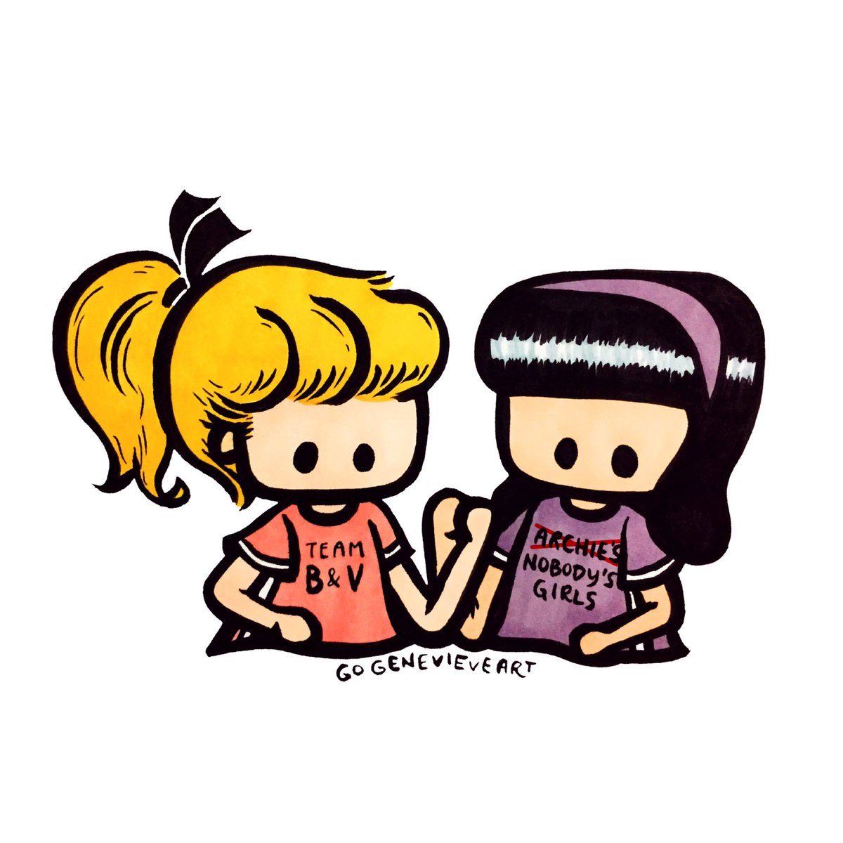 gogenevieve's tweet photo. Submitted this a few months ago for @bettyandveronica 's contest thingy, just reposting a cleaned up version with no background 💖💜
#riverdale #beronica #bettynveronica #bettyandveronica #bandv https://t.co/uEFplZLltv