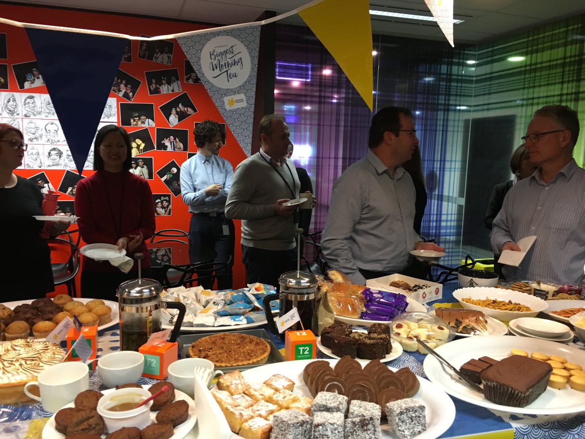 FastTrack_360's tweet photo. What a spread! This morning the team brought a donation and a plate each to share for Australia's Biggest Morning Tea. A fantastic effort by everyone to help make a difference in the fight against cancer. #fasttrack #Fasttrack360 #biggestmorningtea https://t.co/o4SflVkVlv