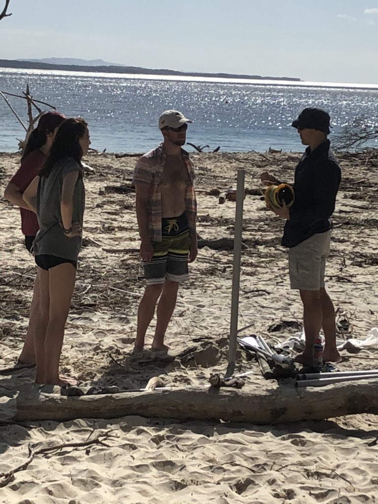 LindyCranwellVT's tweet photo. VT research at Amity Point with Civil Engineering from the University of Queensland #rsap18 #AussieRulesRSAP https://t.co/Di9YUPzu62