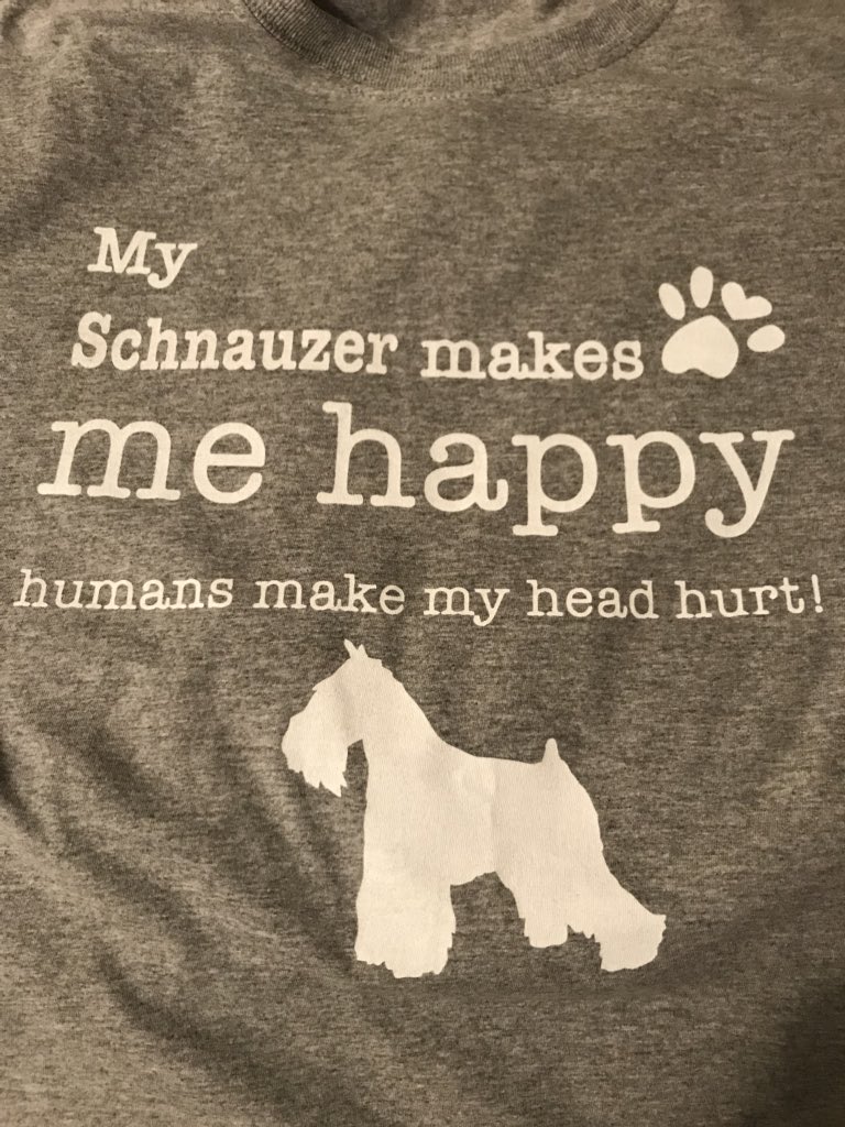 jessicagalvan54's tweet photo. Wear a shirt with words on it so others can read it?? OKAY, will do!
#lovemyjade #shemakesmehappy
#thosehumans #MiniatureSchnauzer #jade https://t.co/6ReKfUZHxK