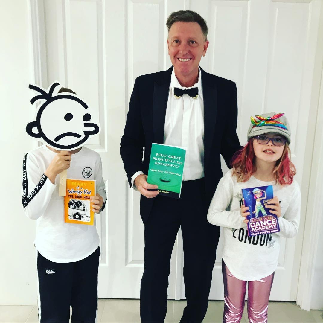 martymajor69's tweet photo. Book Fair dress up. 
#diaryofawimpykid #danceacademy #whatgreatprincipalsdodifferently https://t.co/SyPkEqxU9y