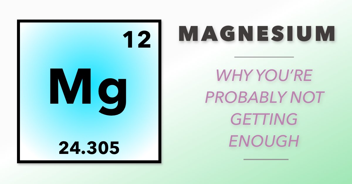 HolisticHFL's tweet photo. Magnesium: Why You’re Probably Not Getting Enough of It https://t.co/ZMbWrHkJE9  #magnesium #nutrition #Supplements #Avocado https://t.co/ZrCn8gCJdv
