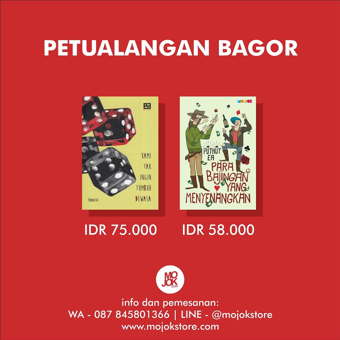 mojokstore's tweet photo. Sekelompok anak muda yang merasa hampir tidak punya masa depan karena nyaris gagal dalam studi tiba-tiba seperti menemukan sesuatu yang dianggap bisa menyelamatkan kehidupan mereka: bermain judi.
#bagor #mojokstore https://t.co/d4ZttZAWKq
