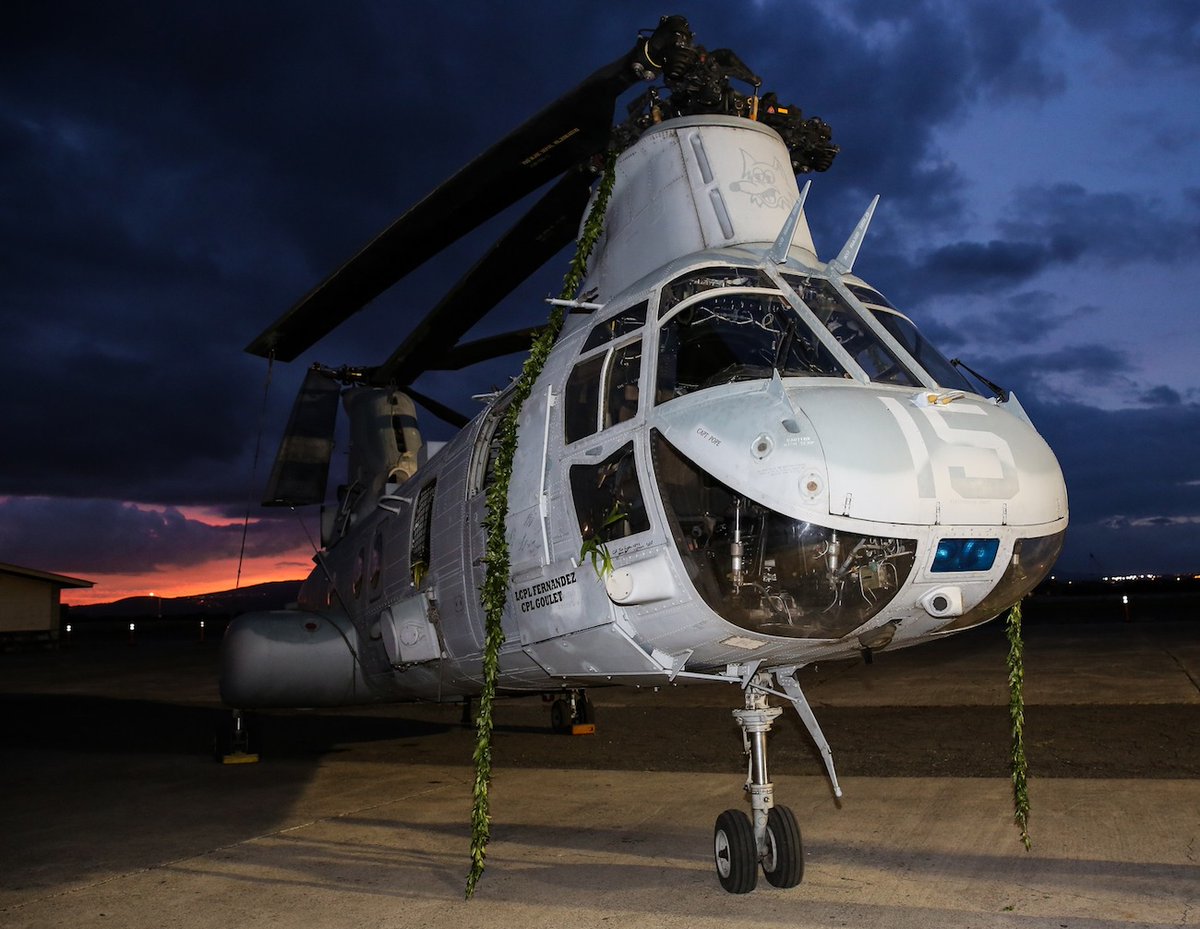 PacAviation_J's tweet photo. ボーイング・バートル社製造のCH46シーナイトの登場により、多くの海兵隊を一度に輸送することが可能になりました。#太平洋航空博物館パールハーバー #航空 #ハワイ https://t.co/7J3pZSnfvU