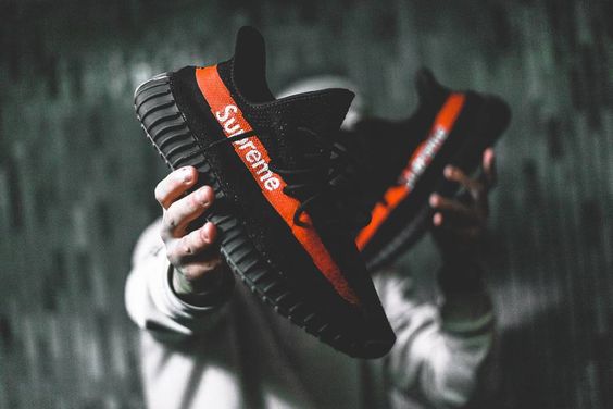 Yeezy Boost 350 V2 Supreme White Red Shoes YouTube