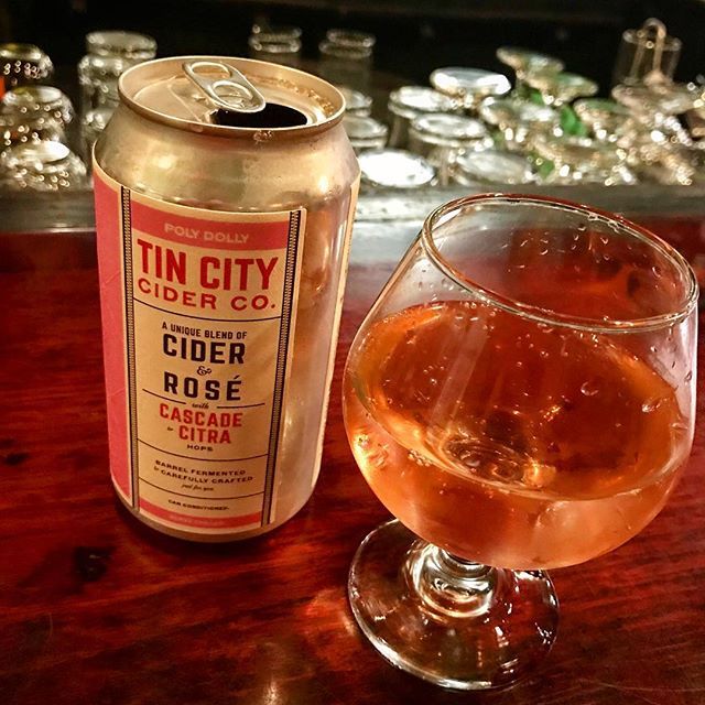 Pretty in pink! This just in  @tincitycider Poly Dolly a refreshing Cider &amp; Rose blend with Cascade &amp; Citra Hops 😎
#yasss #cider #rose ift.tt/2KNfljo