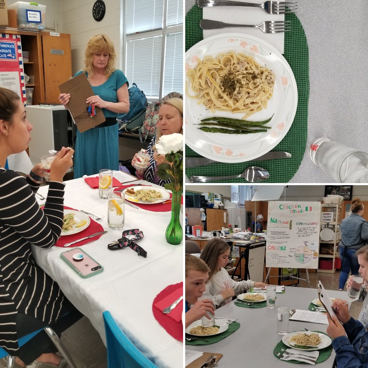 AnnaHesmer's tweet photo. West Carteret HS Foods 1 Healthy Meal competition: fun &amp; food everyone enjoyed themselves https://t.co/Juu4pjDMBw