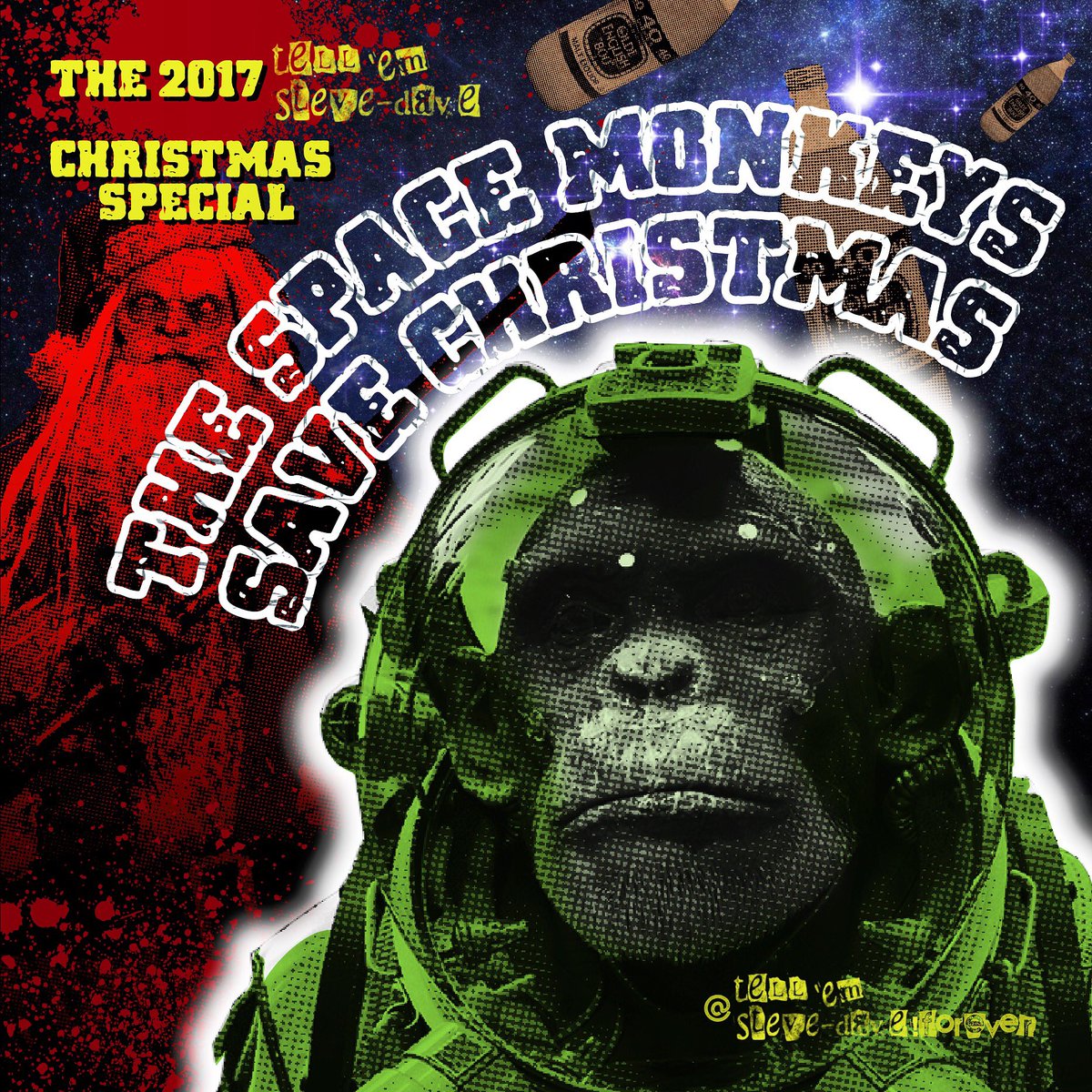 circle3design's tweet photo. Tonight I was going through some old pictures, and I completely forgot about this! @TellEmSteveDave #tellemstevedave #spacemonkies #christmas @dequinn https://t.co/dlNJqVHHLv