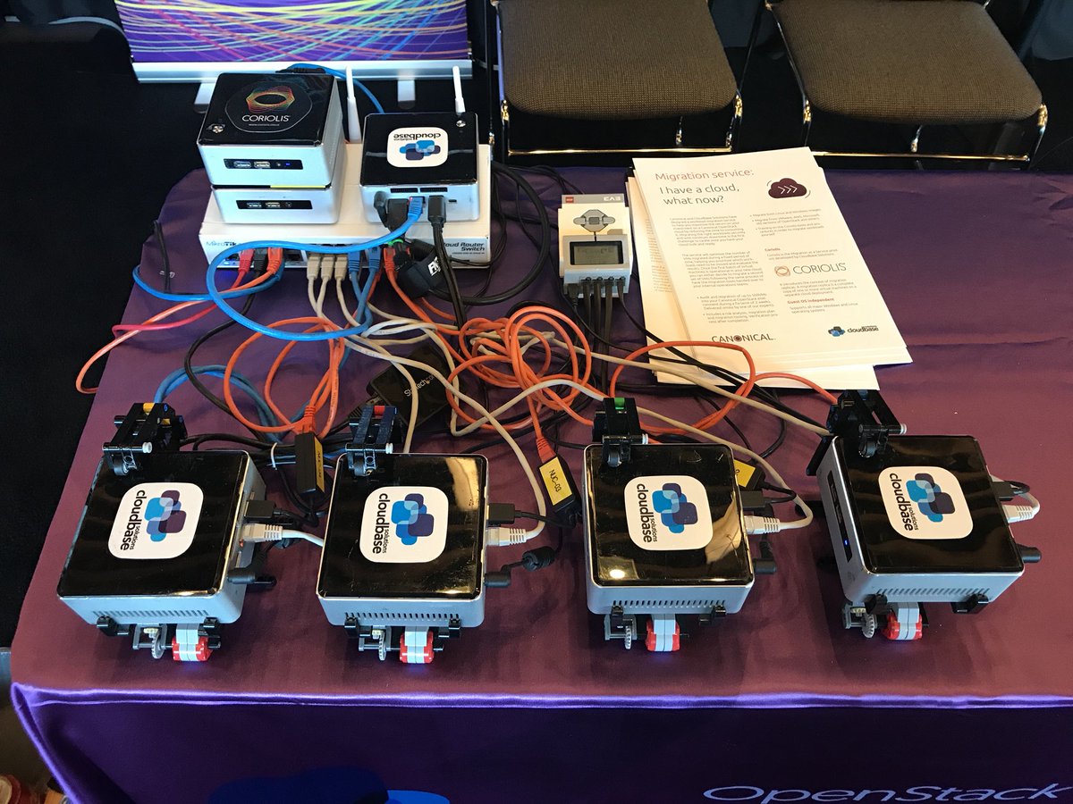 cloudbaseit's tweet image. #OpenStackSummit demo rig running #OpenStack on #HyperV with #S2D, @kubernetesio and #Coriolis!