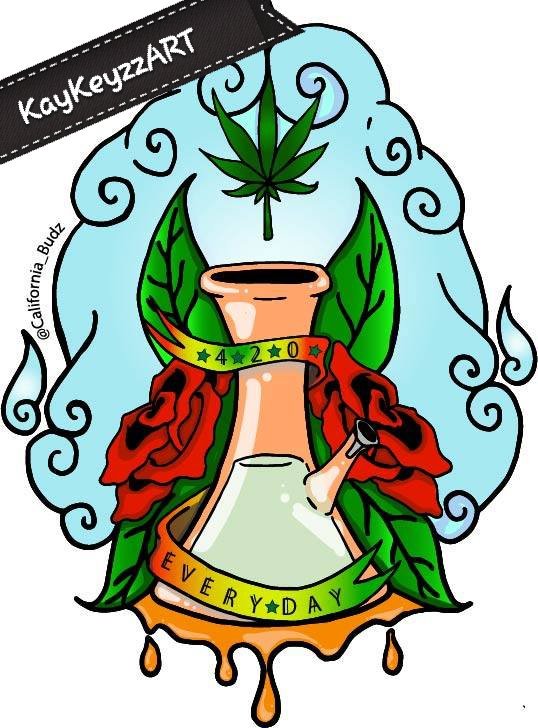 Kaykeyzzart's tweet photo. Finished #design for @california_budz! started out pink, but changed it to a more orange color. Really dig both colors to be honest. Check her out on Instagram @ california_budz2 
Need a #custom #design for your page? Or need a #logo? Message me today!
#GraphicDesign #stickerart https://t.co/liZknLLZbW
