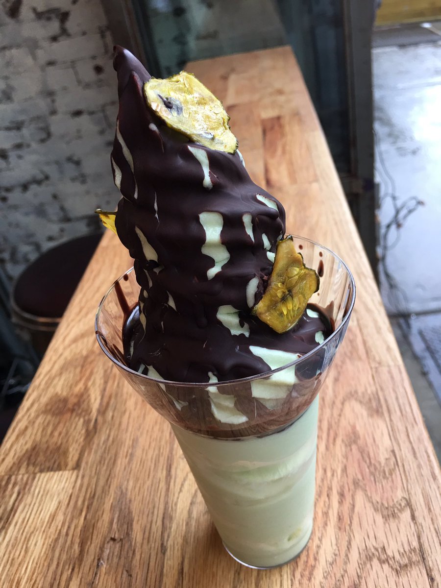 Pickle soft serve exists... #NYC