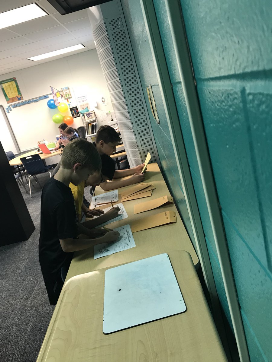 ReadingWithBird's tweet photo. So excited to see our kiddos actively engaged in @breakoutEDU boxes! @bvschools @bvlibraries #oteconnect https://t.co/c0NlWOSNmv