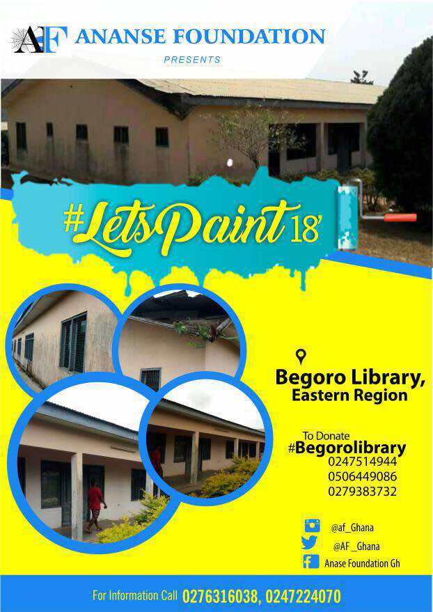 SweetDeeGh's tweet photo. https://t.co/KZkiSfipGP
Follow the link to donate towards #letsPaint #BegoroLibrary #LetsPaint2018 https://t.co/NC4L7D8PPI