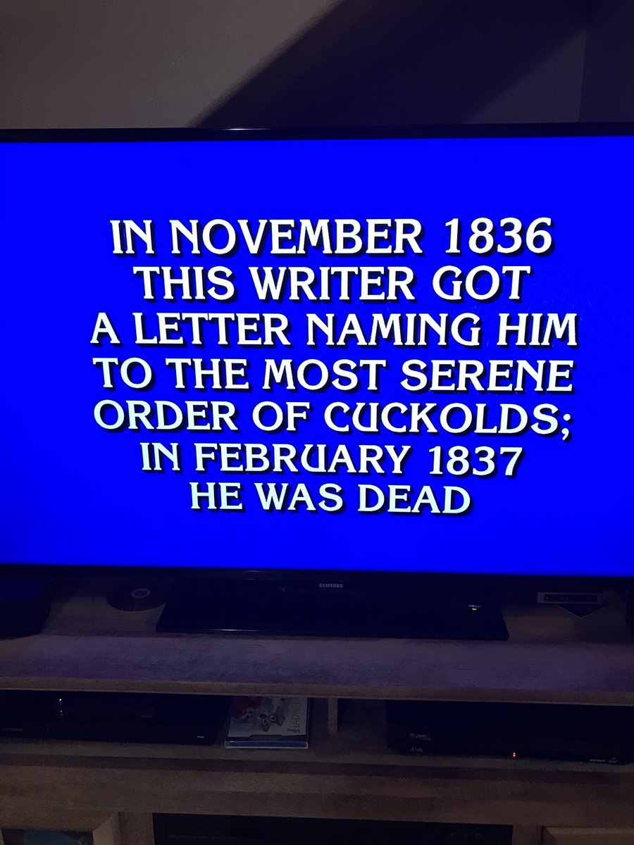 C_Sabroe's tweet image. @dubsradio @shuttupmeat @ThomasKCS what does this even mean? #Jeopardy #finalquestion