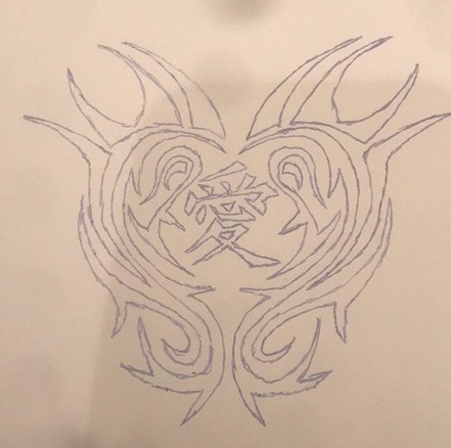 MerkzNick's tweet photo. Chines symbol for love https://t.co/KSQNxPaoqP
