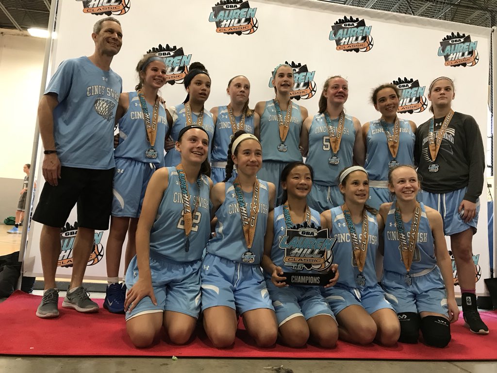 These girls deserve some big time praise!!  2 weeks and 2 Championships. Capitol Classic and Lauren Hill Gold Champion. Back to Back weeks of the best basketball this group has ever played.  They are figuring out what toughness is all about.  
<a href="/CincySwish/">Cincy Swish</a>