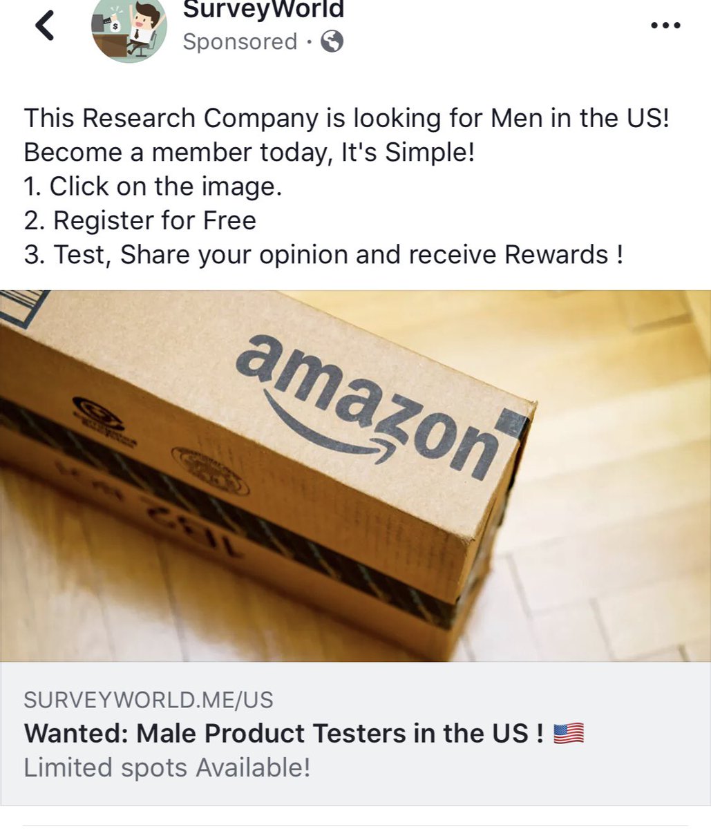 IAmRamblePod's tweet photo. So I’m scrolling through Facebook and an add pops up stating it needs “male testers for male products”. So naturally I read the comments. These are some of the best replies I have ever seen from a company 😂😂😂 https://t.co/hOQgUh4acV