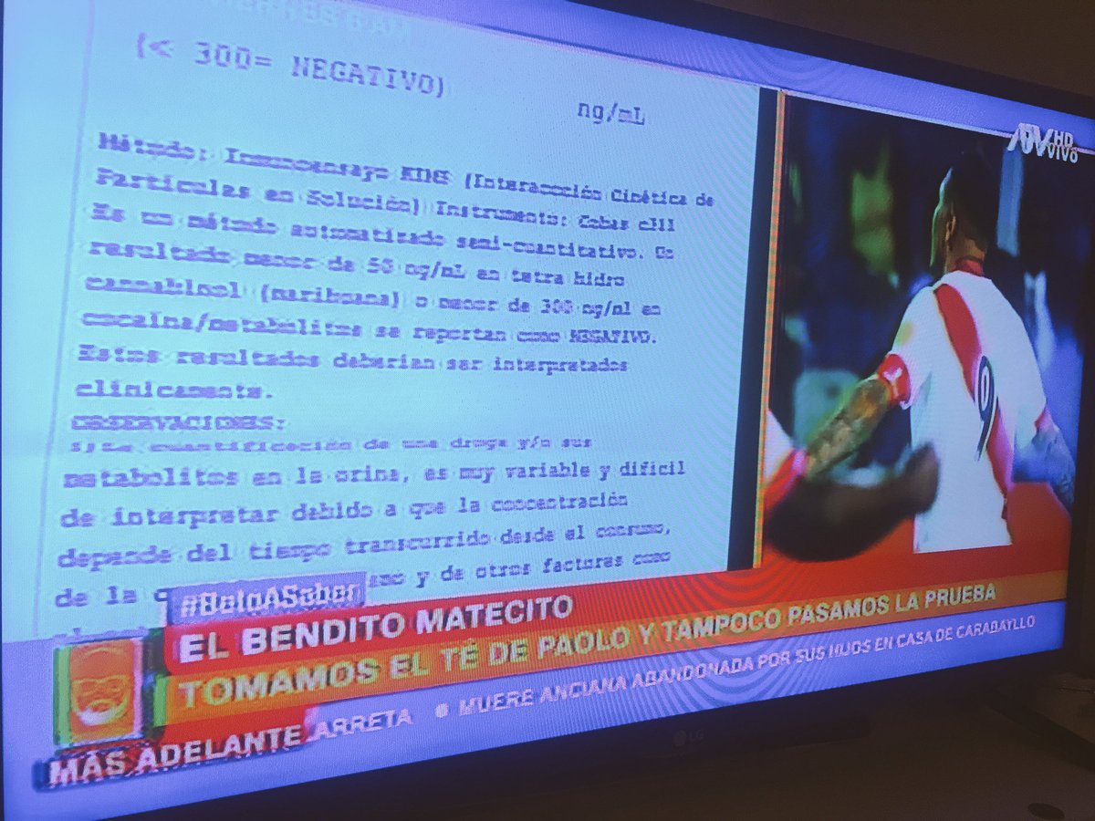 fabril72's tweet photo. Reportera de @betoasaberatv Vania Figueroa toma igual que Paolo el mate de coca y tampoco pasó la prueba antidoping, muestra de orina registró metabolito, que tal? Mate de Coca no es droga amiguitos del TAS @fifacom_es https://t.co/6biOLBFibN