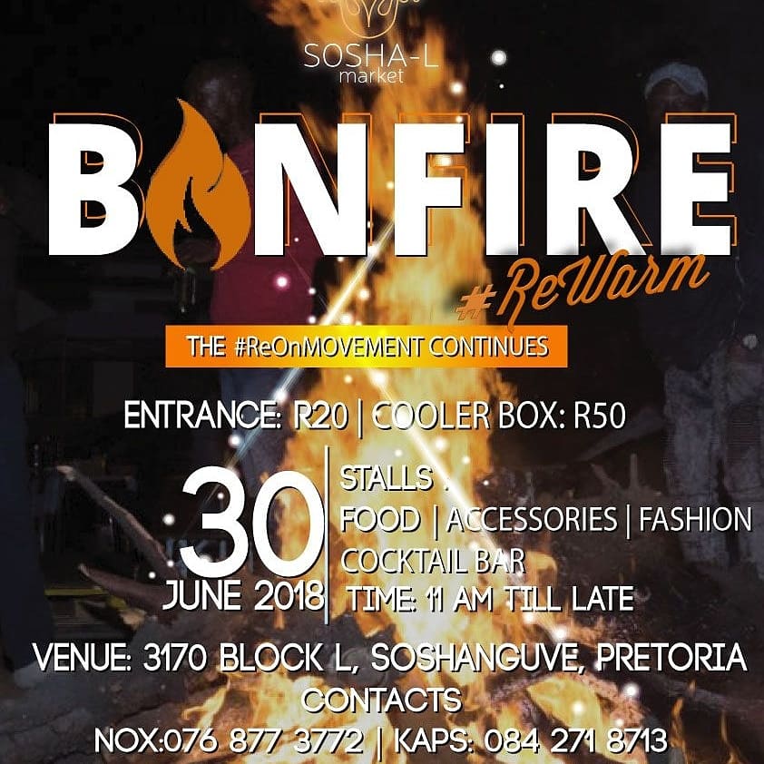 soshalmarket's tweet photo. 30 June 2018 11am till late
Catch the 2nd Annual Sosha-L Market BonFire 🔥🔥
KuzobaLIT (LITerally)
FOOD | ACCESSORIES | FASHION | COCKTAILS |
#PopUp #ReWarm https://t.co/srBMPPGFN0