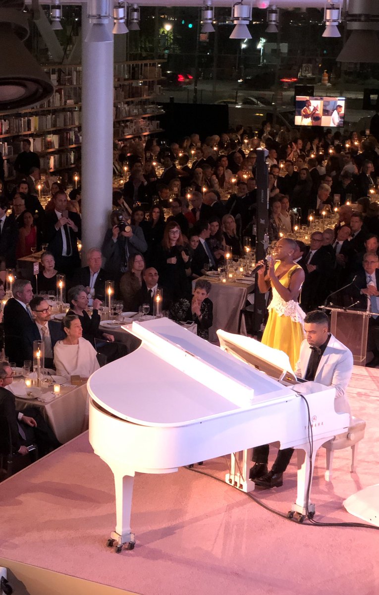 whitneymuseum's tweet photo. Snuck into the Gala to catch a beautiful performance by @CynthiaEriVo 🎶 #WhitneyStudioParty https://t.co/R4N8eZnT6i