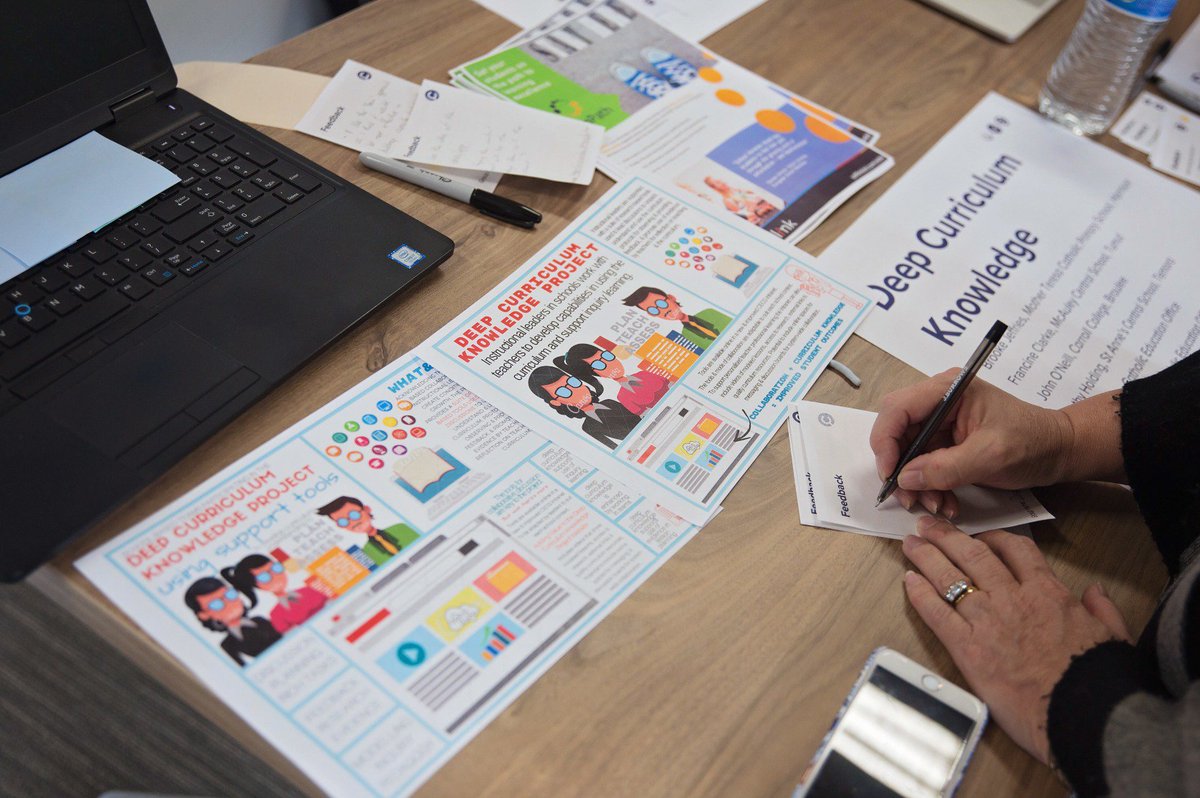 KnowledgeScty's tweet photo. The #StudioCurious wrap-up day was a great success, and the fourteen design teams created some impressive prototypes for solutions to make our @ceacg schools even better than they are. Congratulations Catholic Education Canberra-Goulburn educators! https://t.co/oGZw1ghpzy