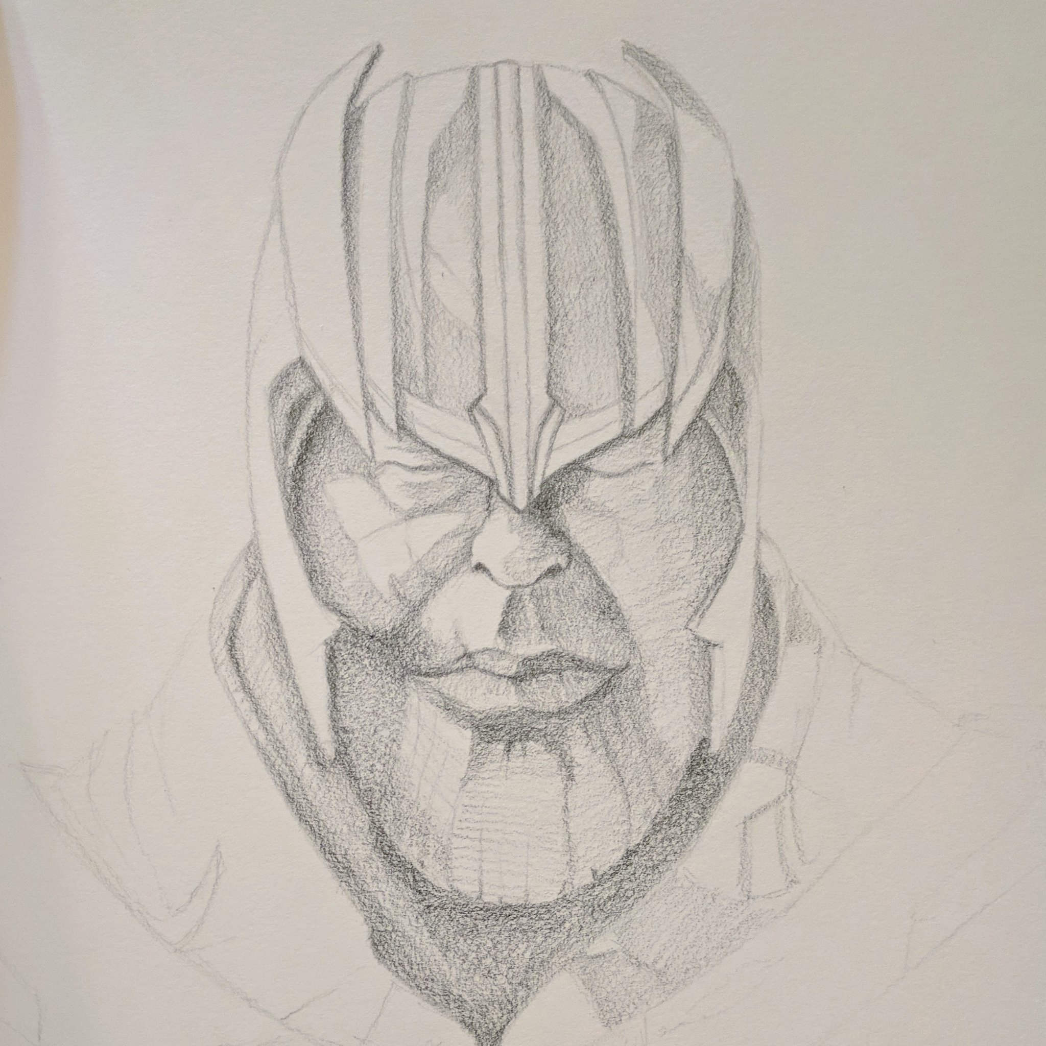 Thanos Pencil Sketch by Paradox29 on DeviantArt