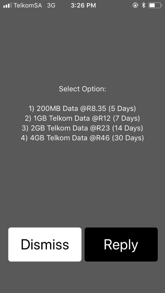 BigheadDadda's tweet photo. @TelkomZA what’s the difference between “data” and “Telkom data..” ? https://t.co/33x0kEAmSP