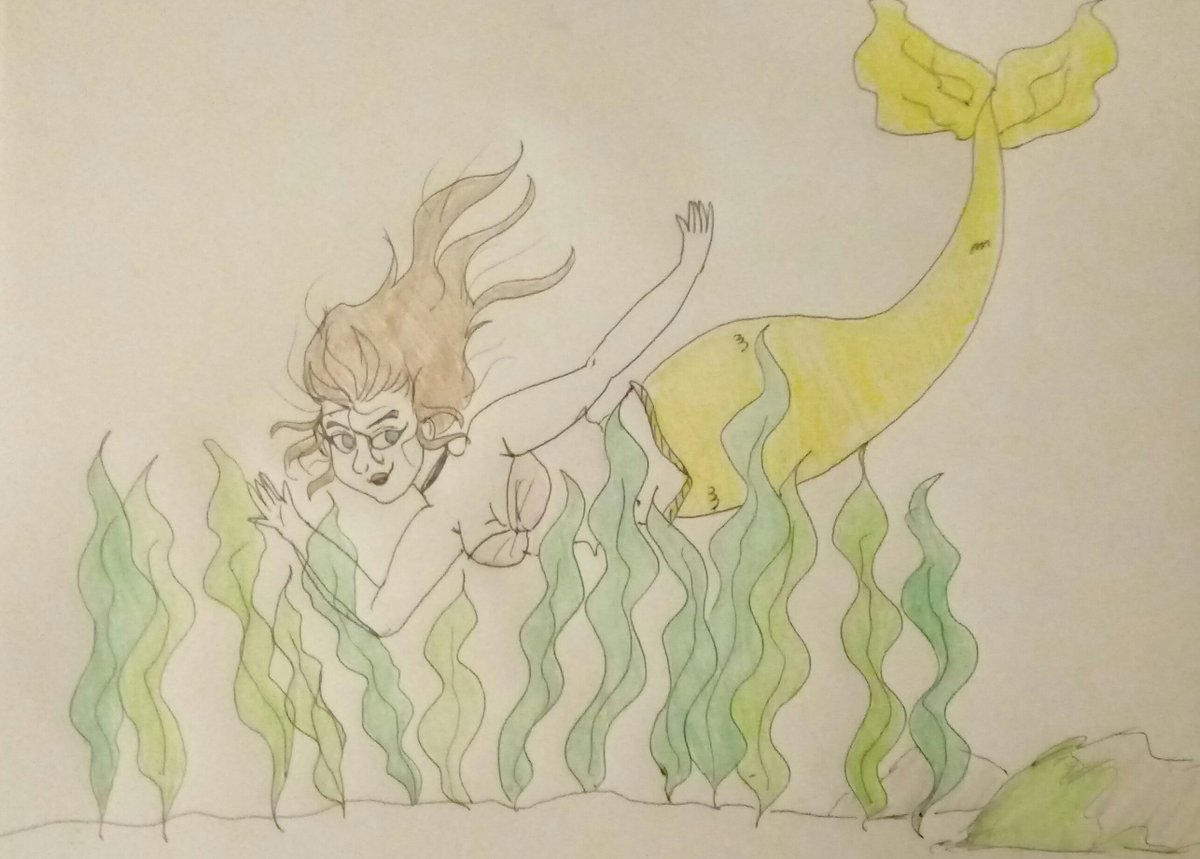 CaptSprinkles7's tweet photo. Day 18 - Amongst The Kelp

Not very happy with the color scheme in this one.

#Mermay #Mermaywithjaned https://t.co/BgBLa8zmmJ