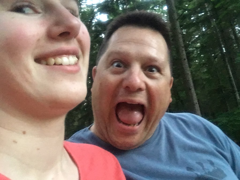 moosefish's tweet photo. Quick evening walk with my little up toward Twin Falls. I’m pretty sure I’ve got the whole #WeirdDad thing down. #outfam https://t.co/eCDVYyfFs1