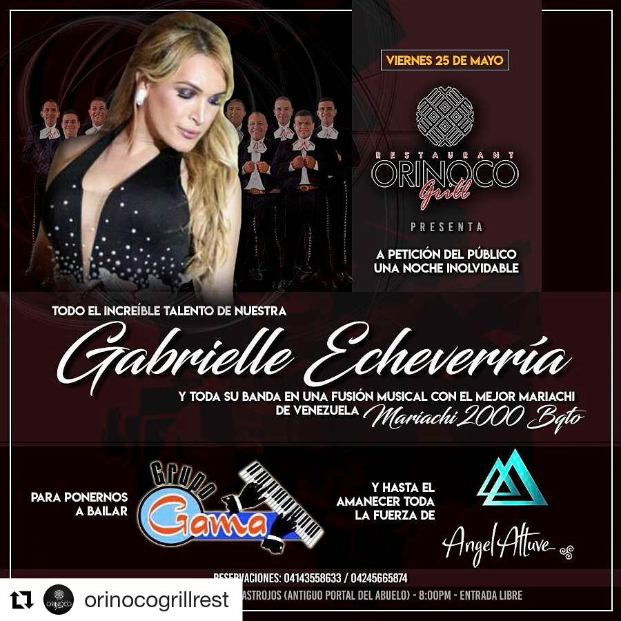 angelaltuve1's tweet photo. Este viernes en @orinocogrill https://t.co/YIPxsepR3e
