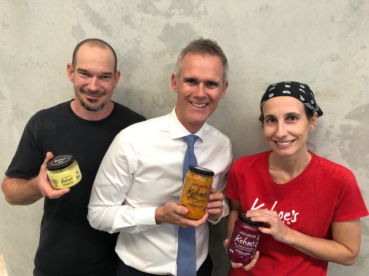 Organic sauerkraut - great idea. Lovely product from <a href="/KehoesKitchen/">Kehoe's Kitchen</a> and fantastic success story too. Thanks Katrina and Brenden. @DMcLucas28 <a href="/donny_1967/">Glenn Donovan</a>