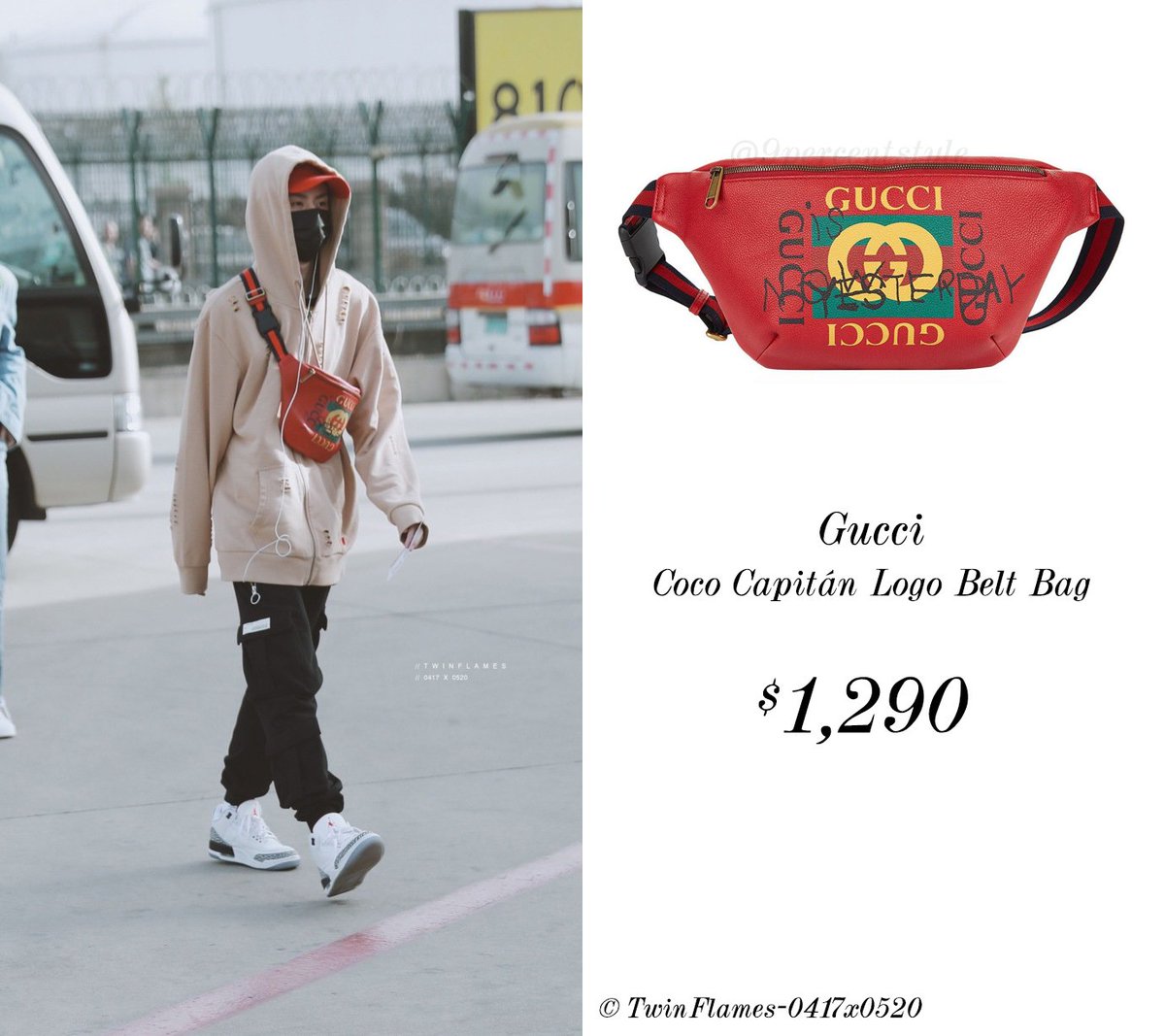 gucci coco capitan belt bag red