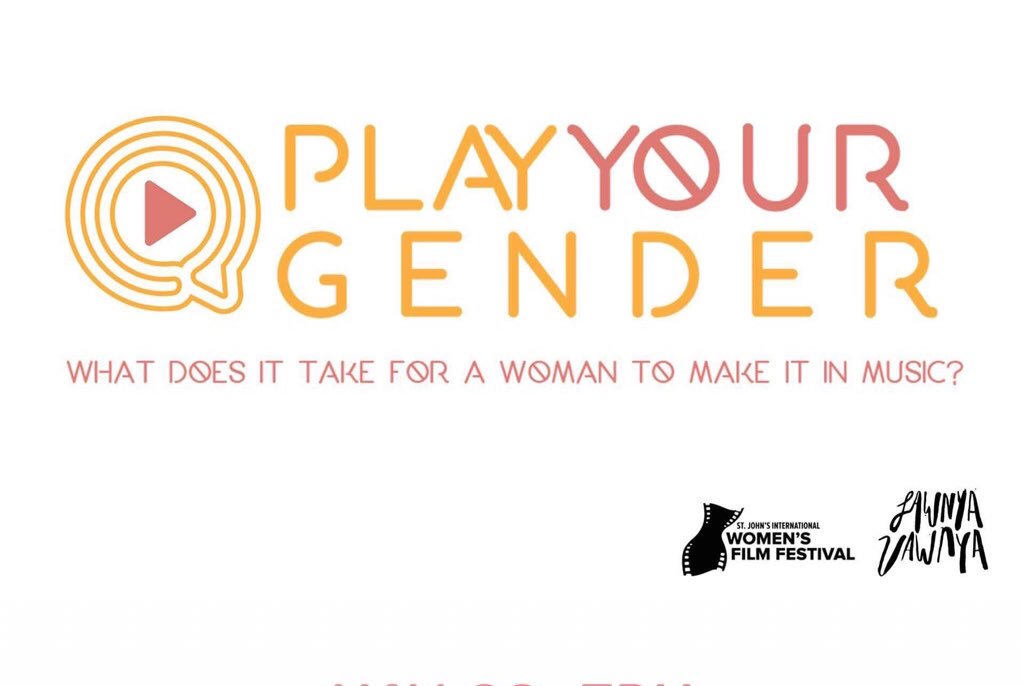 SJIWFF's tweet photo. TONIGHT!! Watch @playyourgender 7pm at Rocket! $10 or show up early with you #LV8 pass! After the film head over to see @alvvaysband! Happy @lawnyavawnya week! #nlarts #womeninmusic #SJIWFF #agoodtimebythesea #nlwx #yyt https://t.co/xJxEvRxcye