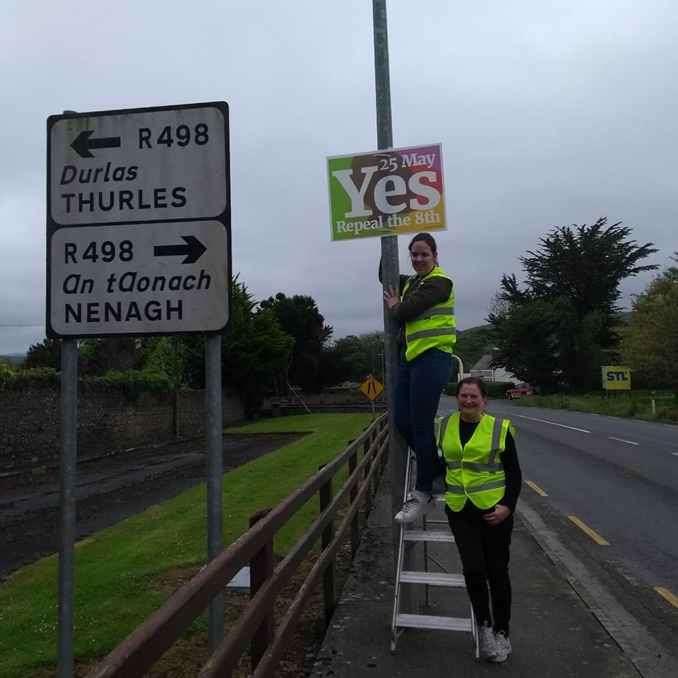 TippForChoice's tweet photo. Whether you live in Thurles or Nenagh, please #VoteYes 

#TogetherForYes @Together4Yes #RepealThe8th #TippRepealers #TeamTipp https://t.co/u1YBCrtCQ2