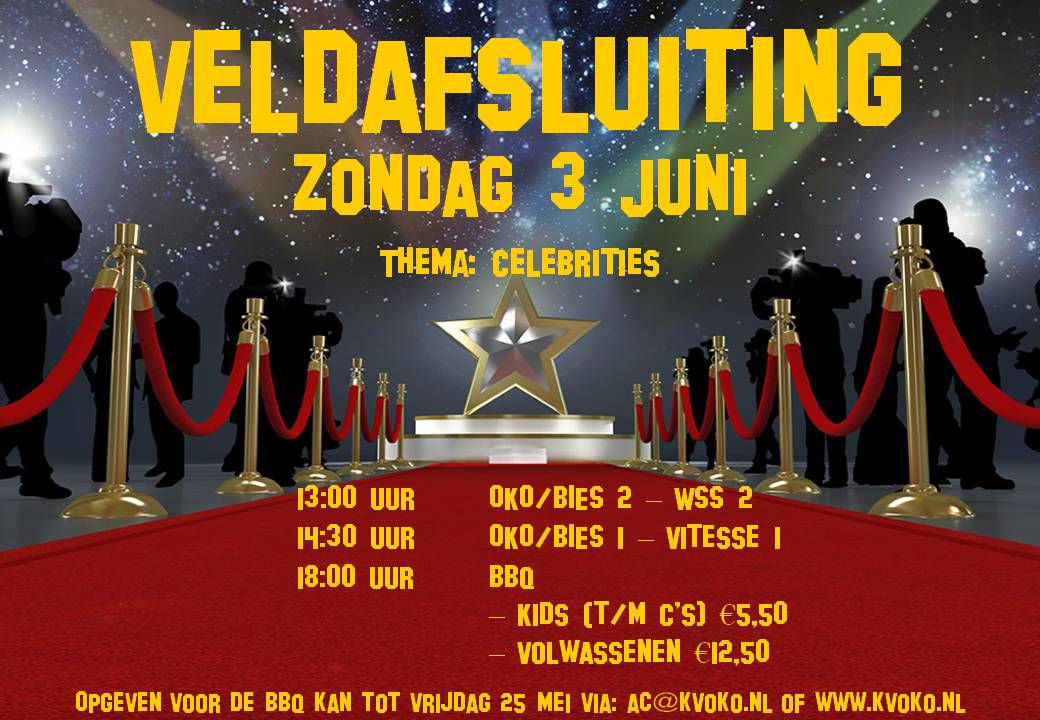 Vergeet je niet op te geven voor de BBQ!! Mail naar ac@kvoko.nl of klik op deze link || kvoko.nl/nieuws/veldafs…