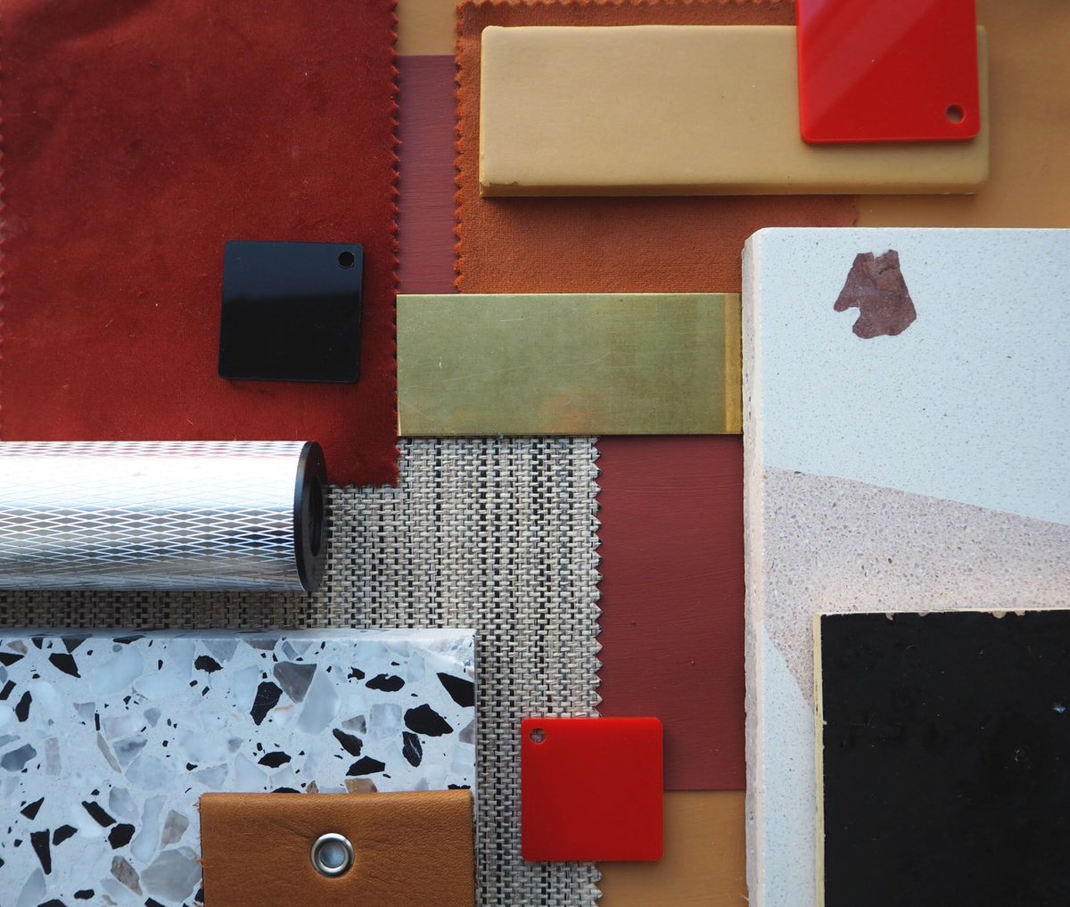 sarahmitchenall's tweet photo. Current inspiration for an upcoming local project; using a variety of complimenting textures and tones for a Penthouse design. We would love to use local suppliers so please DM us with any Furniture makers / Lighting suppliers / Upholsterers / Terrazzos in the East Sussex area. https://t.co/K7oP5JpuwZ