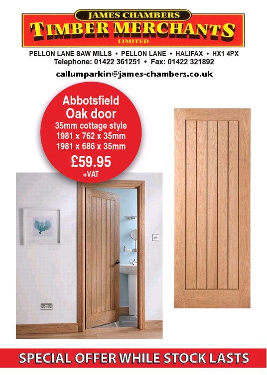 #SPECIALOFFER Abbotsfield Oak door ONLY £59.95 + VAT
1981 x 762 x 35mm
1981 x 686 x 35mm
#timber #merchants #door #specials #oak