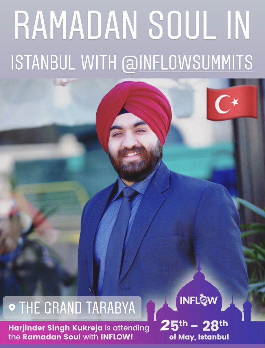 I will be in Istanbul, Turkey 🇹🇷 for ‘Ramadan Soul’ hosted by @inflowsummits from 25-28th May, 2018! Istanbul is even more beautiful during Ramadan. Excited about the #Ramadan festivities, delicious meals for Iftar and Suhoor with traditional Turkish hospitality! #Interfaith