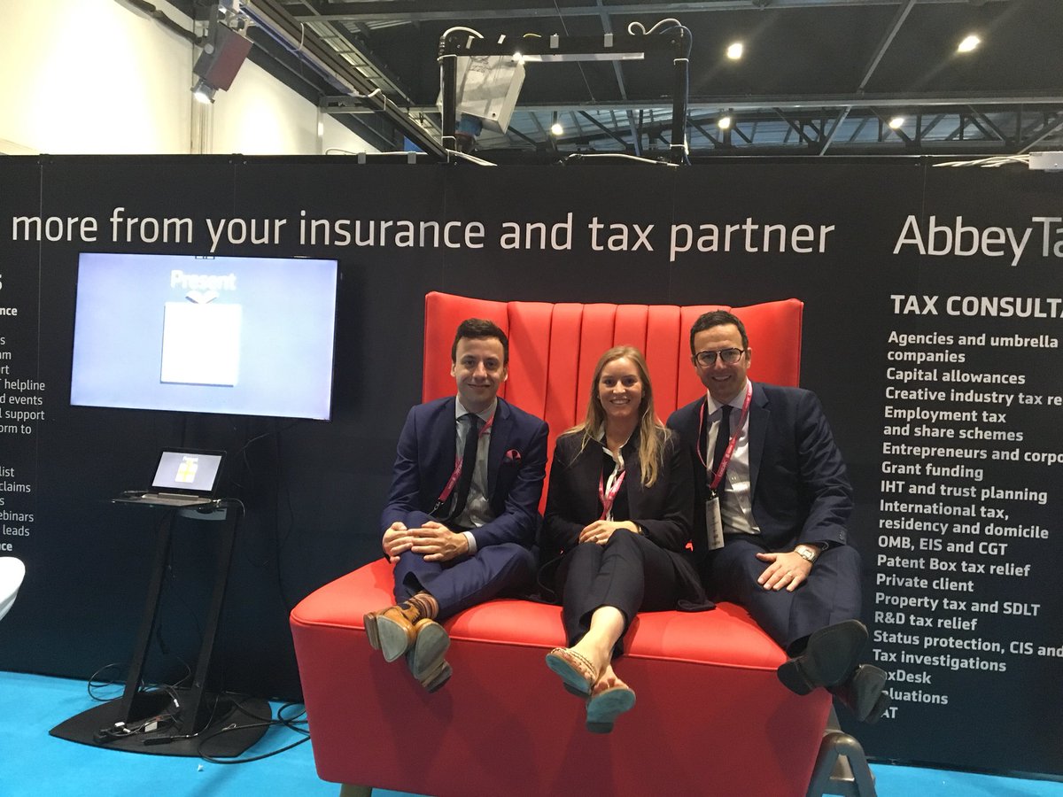 @AbbeyTax enjoying #Accountex! Come along to stand 192 to learn how you can #expectmore from your tax and insurance partner