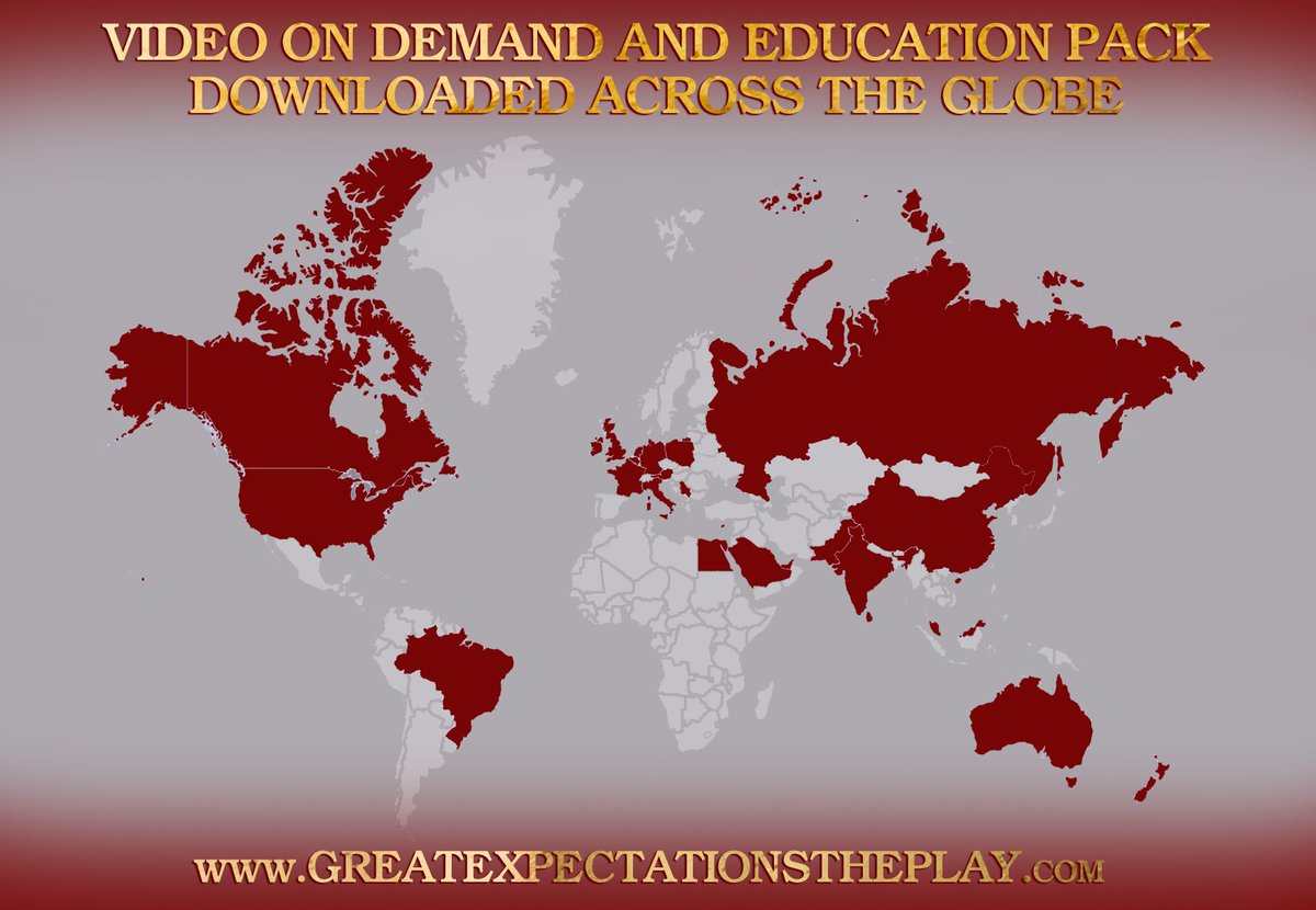 #Dickens #GreatExpectations downloaded internationally. ⭐️⭐️⭐️⭐️⭐️ #VOD and free #education pack available now at GreatExpectationsThePlay.com